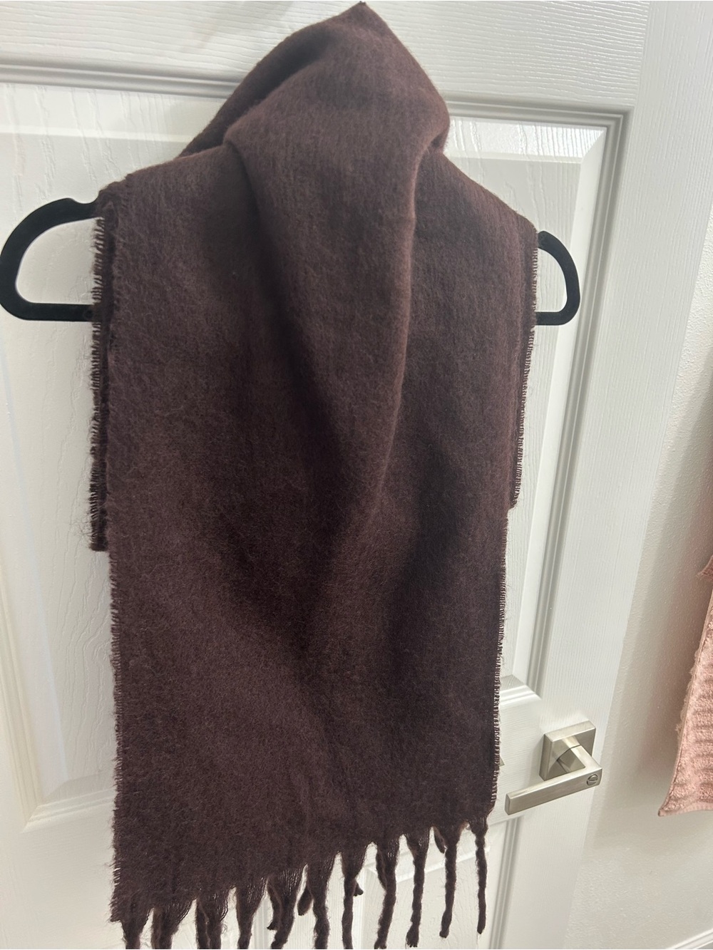 Gap Burgundy Fringe Knit Scarf - Women Sweaters